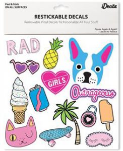 iDecoz GIRLS Reusable Large Vinyl Decal Sticker