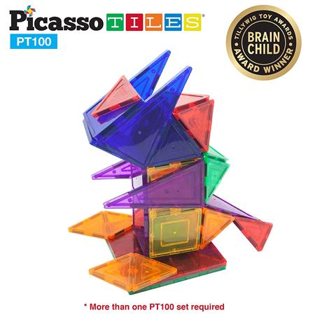 PicassoTiles Magnetic 3D Building Blocks