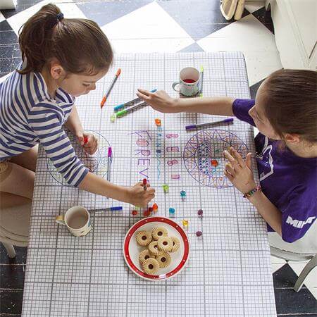 Doodle Cotton Tablecloth