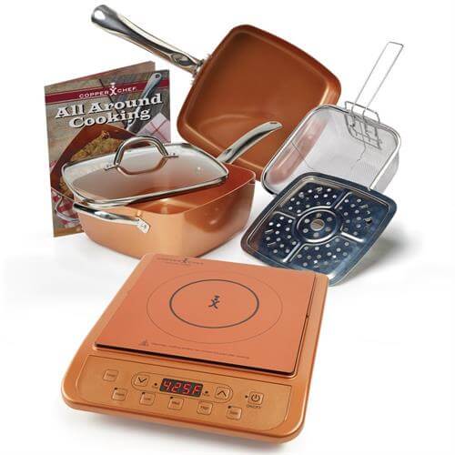 Copper Chef Deep Square Pan 6 Piece Set