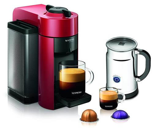 Nespresso A+GCC1-US-RE-NE VertuoLine Evoluo Coffee & Espresso Maker