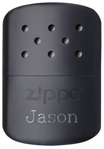 Personalized Zippo Black Matte 12-hr Hand Warmer