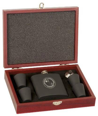 Engraved Personalized Flask Set