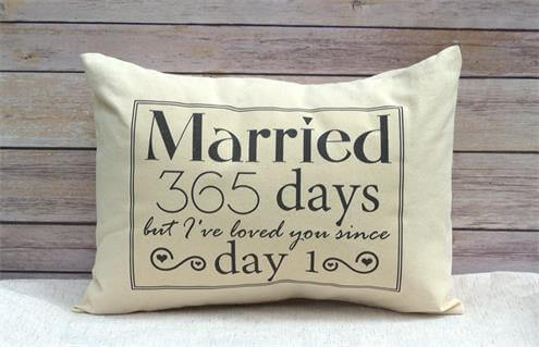 Married for 365 days pillow