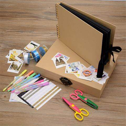 Scrapbook with Photo Album Storage