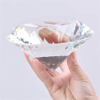 Crystal Diamond Paperweight Jewels