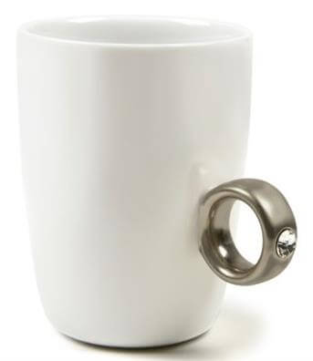 Fred 2 CARAT CUP Solitaire Ring Mug