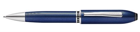 Peerless TrackR Quartz Blue Ballpoint Pen with Chrome Appointments