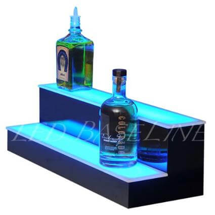 2 Step Bar Shelf Bottle Glorifier