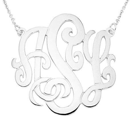 3 Initial Monogram Necklace