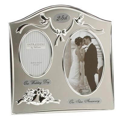 Silverplated Wedding Anniversary Gift Photo Frame