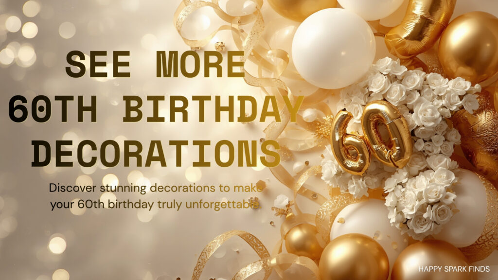 What to Do for Mom’s 60th Birthday: 13 Meaningful Celebration Ideas 12 60th decoration